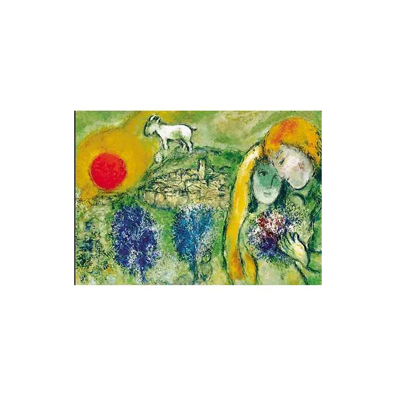Puzzle Ricordi Los enamorados de Vence (Chagall) de 1500 piezas 2901N15432