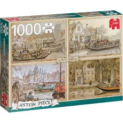 Puzzle Jumbo 1000 piezas Botes en el canal 18855