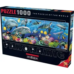 Puzzle Anatolian de 1000 piezas Panoramic Fauna bajo el mar 1009