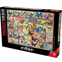 Puzzle Anatolian de 1000 piezas Collage de mariposas 1094