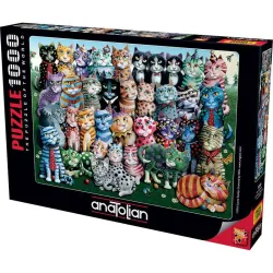 Puzzle Anatolian de 1000 piezas Reunión familiar de gatos 1030