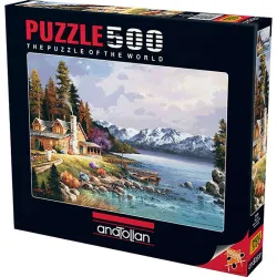 Puzzle Anatolian de 500 piezas Cabaña de montaña 3534