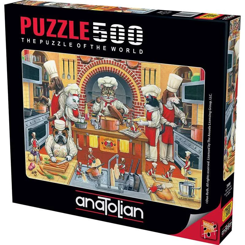 Puzzle Anatolian de 500 piezas Gatos chef 3586