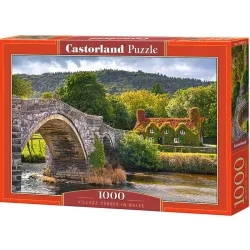 Puzzle Castorland Puente de un pueblo Galés de 1000 piezas 104673