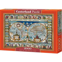 Puzzle Castorland Mapa del mundo de 2000 piezas 200733
