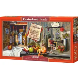 Puzzle Castorland Panorámico Bodegón de vinos y tesoros italianos de 4000 piezas 400324