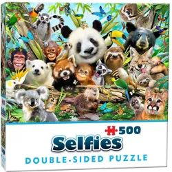 Puzzle Cheatwell Selfie Animales de la Jungla de 500 piezas DOUBLE SIDED