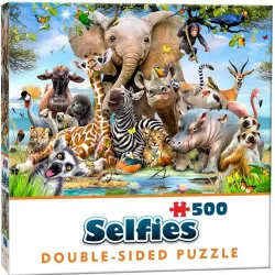 Puzzle Cheatwell Selfie Animales Salvajes de 500 piezas DOUBLE SIDED
