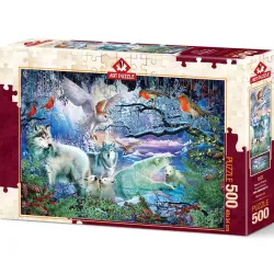 Puzzle Art Puzzle Bosque glaciar de 500 piezas 5073