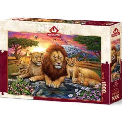 Puzzle Art Puzzle Familia de leones de 1000 piezas 5221