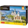 Puzzle 3D Cubicfun National Geographic, Castillo de Neuschwanstein, Alemania de 121 piezas DS0990H