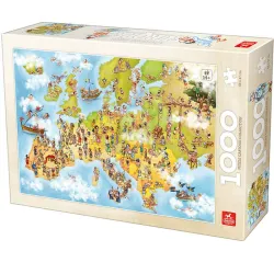 Puzzle Deico Mapa de Europa de 1000 piezas 76120