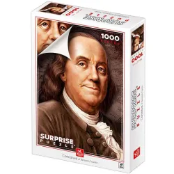 Puzzle Deico Retrato de Benjamin Franklin de 1000 piezas 77578