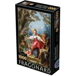 Puzzle DToys El engaño del ciego, Fragonard de 1000 piezas 72702