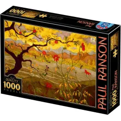 Puzzle DToys Manzano con frutos rojos, Ranson de 1000 piezas 77431