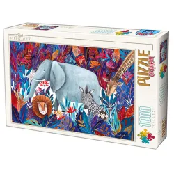 Puzzle DToys Animales salvajes tropical de 1000 piezas 75215