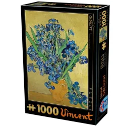 Puzzle DToys Jarrón con lirios, Van Gogh de 1000 piezas 75888