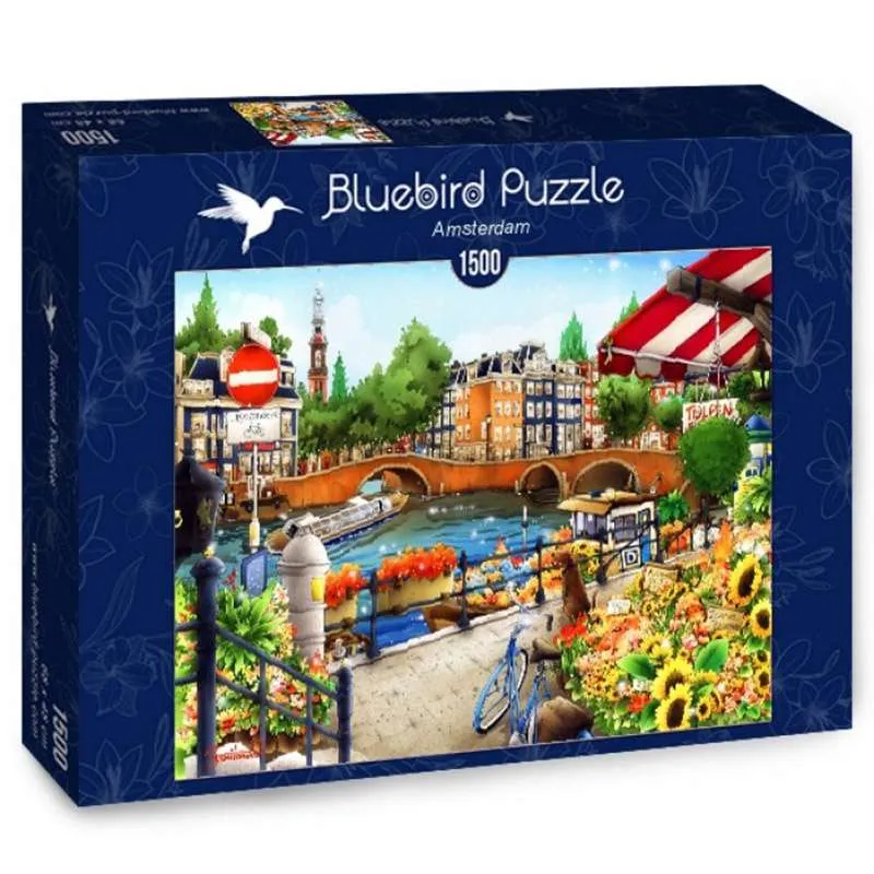 Bluebird Puzzle Amsterdam de 1500 piezas 70143