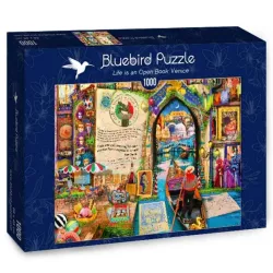 Bluebird Puzzle La vida es un libro abierto en Venecia de 1000 piezas 70242-P