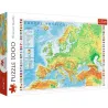 Puzzle Trefl 1000 piezas Mapa físico de Europa 10605