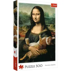 Puzzle Trefl 500 piezas El gato de Mona Lisa 37294