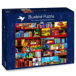 Bluebird Puzzle Zona de viajes de la biblioteca de 1000 piezas 70212