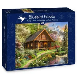 Bluebird Puzzle Cabaña de madera en Norte América de 500 piezas 70118