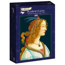 Bluebird Puzzle Retrato idealizado de una dama, Botticelli de 1000 piezas 60023