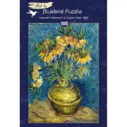 Bluebird Puzzle Corona imperial en un jarrón de cobre, Van Gogh de 1000 piezas 60114