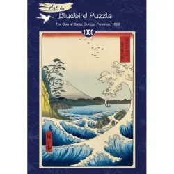 Bluebird Puzzle El mar en Satta, provincia de Suruga, Hiroshige de 1000 piezas 60308