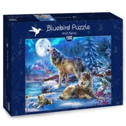 Bluebird Puzzle Familia de lobos en invierno de 1500 piezas 70147