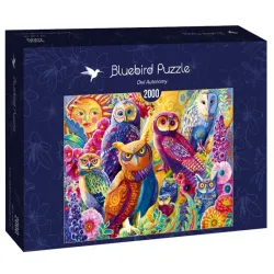 Bluebird Puzzle Búhos coloridos de 2000 piezas 90005