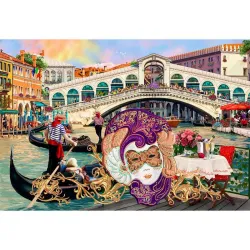 Puzzle de madera Carnaval de Venecia 75 piezas Wooden City