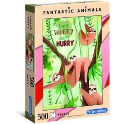 Puzzle Clementoni Animales fantasticos Perezosos 500 piezas 35068
