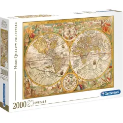 Puzzle Clementoni Mapa antiguo del mundo 2000 piezas 32557