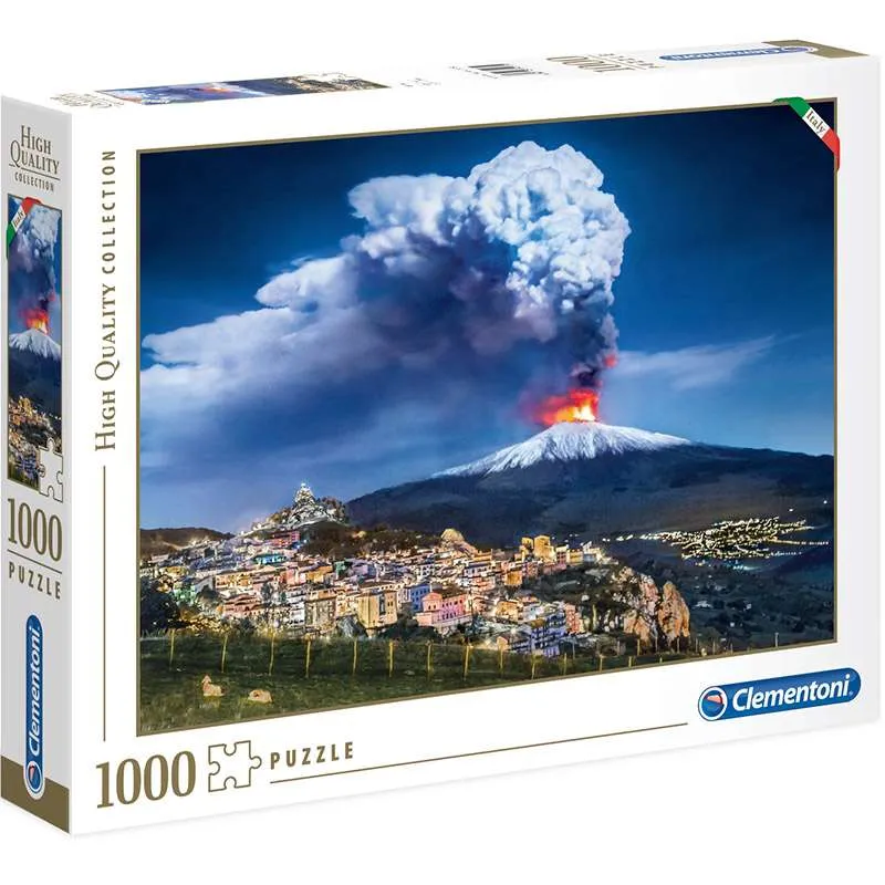 Puzzle Clementoni Volcán Etna, Italia 1000 piezas 39453