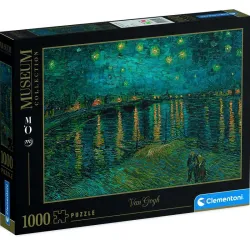 Puzzle Clementoni 1000 piezas Noche Estrellada en el Ródano 39344