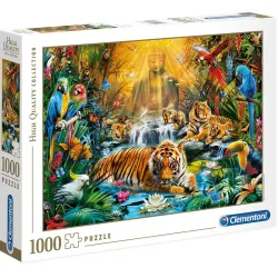 Puzzle Clementoni 1000 piezas Tigres Místicos 39380