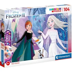 Puzzle Clementoni Jewels Frozen II 104 piezas 20182