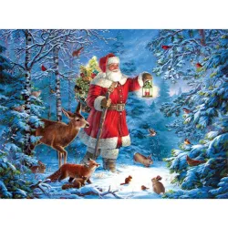 Puzzle SunsOut de 1000 piezas Santa Claus en el bosque 59770
