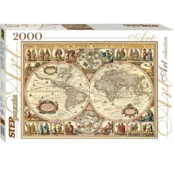 Puzzle Step Puzzle 2000 piezas Mapa del mundo histórico 84003