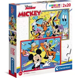 Puzzle Clementoni Mickey 2x20 piezas 24791