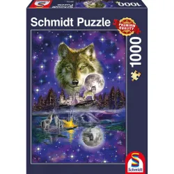 Puzzle Schmidt Lobo a la luz de la luna de 1000 piezas 58233