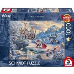 Puzzle Schmidt Disney, La Bella y la Bestia especial navidad de 1000 piezas 59671
