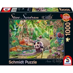Puzzle Schmidt Fauna asiática de 1000 piezas 59962