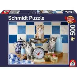 Puzzle Schmidt Gatos en la cocina de 500 piezas 58370