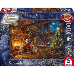 Puzzle Schmidt Papá Noel y sus duendes de 1000 piezas 59494
