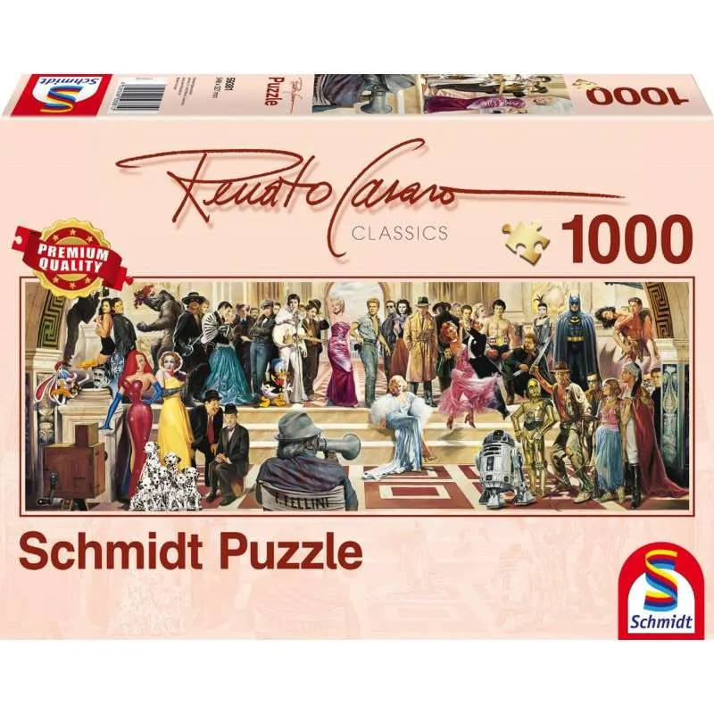 Puzzle Schmidt Panorámico 100 años de película de 1000 piezas 59381