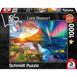 Puzzle Schmidt Islandia Noche y día de 1000 piezas 59908