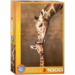 Puzzle Eurographics 1000 piezas El beso de la mamá jirafa 6000-0301